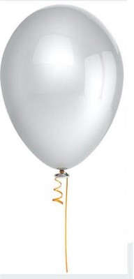 AARK PLANET Solid white_balloons_0987 Balloon(White, Pack of 50)