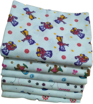 Cotton colors Cotton 250 GSM Bath Towel Set(Pack of 6, White)