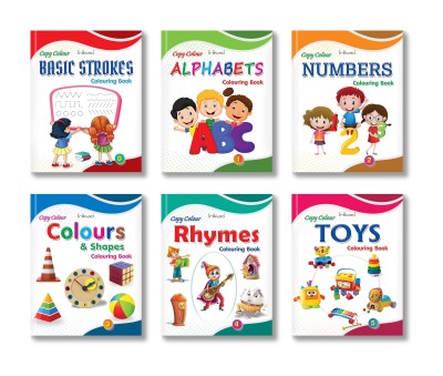 Copy Colouring Books for Early Learning Set of 6(English, Paperback, InIkao)