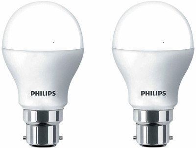PHILIPS 7 W Basic Standard B22 LED Bulb(White, Pack of 2)