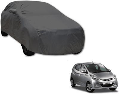 Gargi Traders Car Cover For Hyundai Eon (With Mirror Pockets)(Grey)