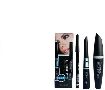 nnbb Eyebrow Pencil Black & Liquid EyeLiner & Mascara (Set of 3)(3 Items in the set)