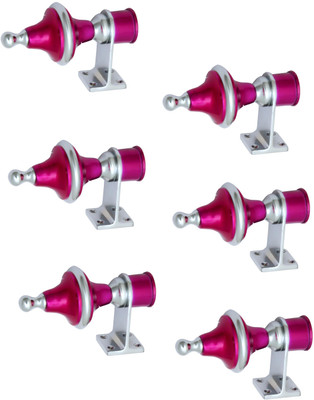 GROWNIX Pink Rod Rail Bracket Metal(Pack of 6)