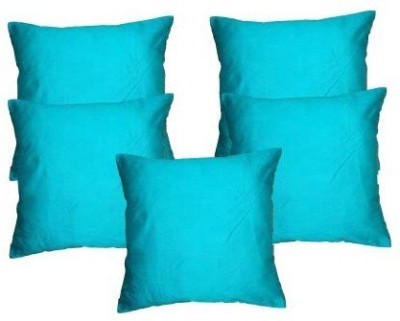 MS Enterprises Polyester Cushions Cover(Pack of 5, 40 cm*40 cm, Blue)