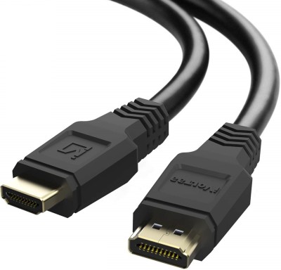 iVoltaa Video Cable 1.8 m 4K 60Hz HDMI 2.0 Cable(Compatible with XBOX, PC, TV, PS4, Set-top box, Laptop, Black, One Cable)
