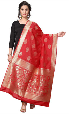 jennydesigner Silk Blend Woven Women Dupatta