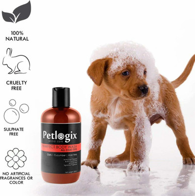

Petlogix Pawfect Anti-Bacterial, Anti-Fungal and Anti-Itching Body Wash Shampoo 250 ml Pet Coat Cleanser(Suitable For Cat, Dog)
