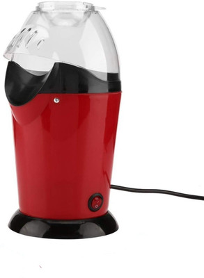 

GERBERA Mini Diy Corn Maker 1200W Hot Air Popcorn Maker with Measuring Spoon and Transparent Lid 60 g Popcorn Maker(Red, Black)