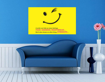 Smile quote - Design| Set of 1 Posters | Unframed (30 Cm X 45 Cm)DD41 Photographic Paper(12 inch X 18 inch)