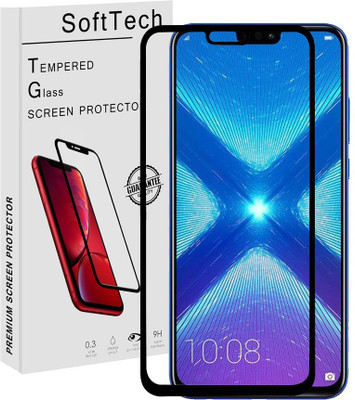 SoftTech Edge To Edge Tempered Glass for Huawei Y9(Pack of 1)