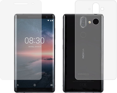 Case Creation Front and Back Screen Guard for Nokia 8 Sirocco (2018)(Pack of 2)