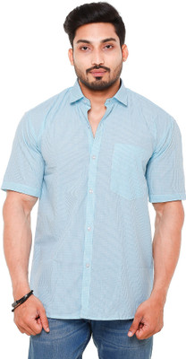 TWIST Men Striped Casual Blue Shirt
