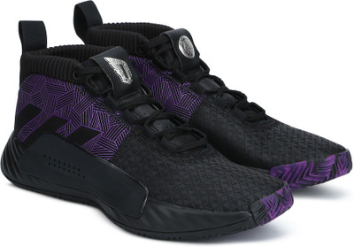 ADIDAS DAME 5 Basketball Shoes For Men(Black) at flipkart