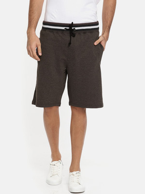 ARISE Striped Men Brown Regular Shorts
