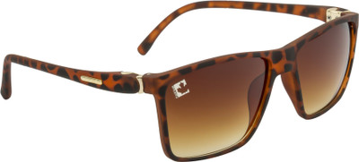 Clark N' Palmer Rectangular Sunglasses(For Men & Women, Brown)