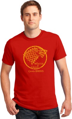 CupidStore Printed Men Round Neck Red T-Shirt