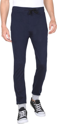 Fleximaa Self Design Men Dark Blue Track Pants