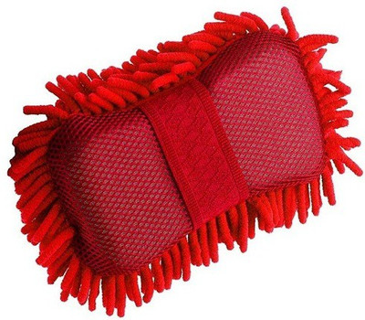 KASHUJ Multipurpose Microfibre Wash & Dry Cleaning Car Sponge Mitt Sponge(Pack of 1)