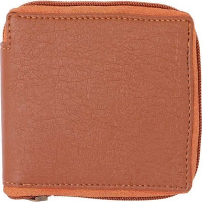 ShopMore Men Casual Brown Artificial Leather Wallet(3 Card Slots)