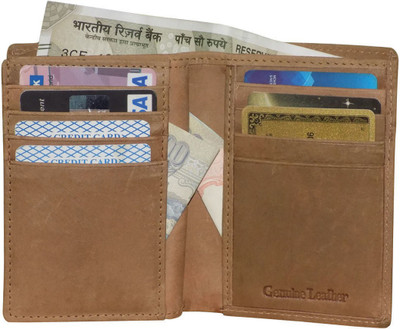 

Style 98 Men Tan Genuine Leather Document Holder(12 Card Slots)