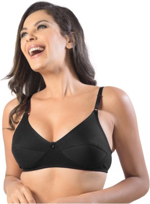 Sonari kesar Women Full Coverage Non Padded Bra(Black)