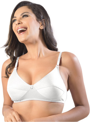 Sonari kesar Women Full Coverage Non Padded Bra(White)