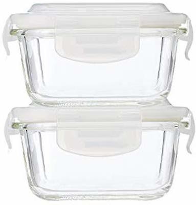 BOROSIL Glass Utility Container  - 120 ml(Pack of 2, White)