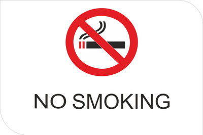 signEver No Smoking English Hindi Sign Board For Theater Factory Lodges Banks Office School Hospital college Color-Red,Black (18 x 12 cm) Emergency Sign