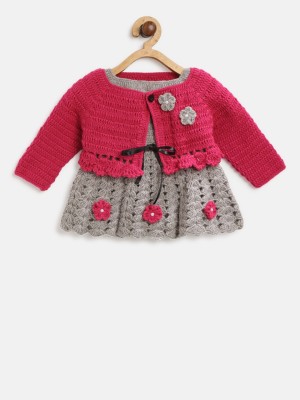 CHUTPUT Baby Boys & Baby Girls Casual Sweater Sweater(Grey)