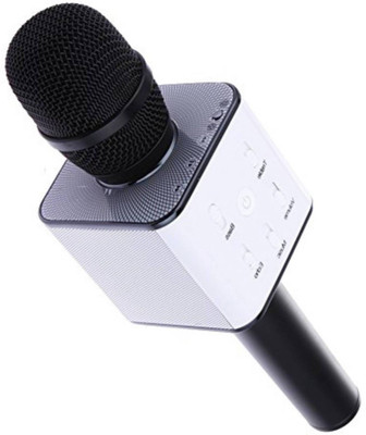 

Aliyan Shop Handheld Mic With Bluetooth Speaker For All Smartphones Wireless(Black)