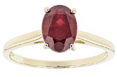 GALAXY ASTRO Stone Ruby Gold Plated Ring