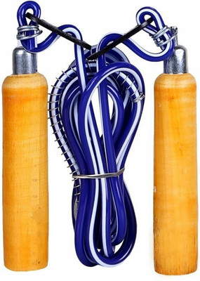 GRIFFIN WOODEN HANDLE ADJUSTABLE SKIPPING ROPE Ball Bearing Skipping Rope(Yellow, Length: 8 cm)