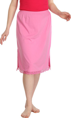Splash Solid Women Straight Pink Skirt