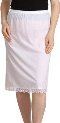 Splash Solid Women Straight White Skirt