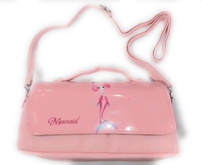 Crazycute Pink Sling Bag Mermaid Style 3 in 1 Style Sling , Stationary Pouch And Hand Purse