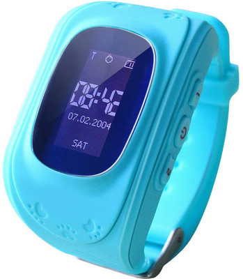 SeTracker GPS Tracker Smart Watch for Kids Silver Smartwatch(Blue Strap...