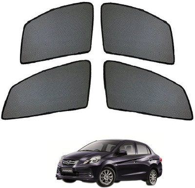 AuTO ADDiCT Side Window Sun Shade For Honda Amaze(Black)