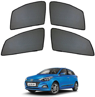 KOZDIKO Side Window Sun Shade For Hyundai Elite i20(Black)