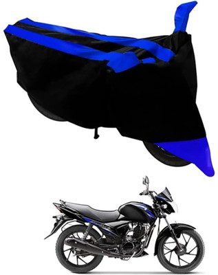 KAROBAR Two Wheeler Cover for Suzuki(Sling Shot Plus, Black, Blue)