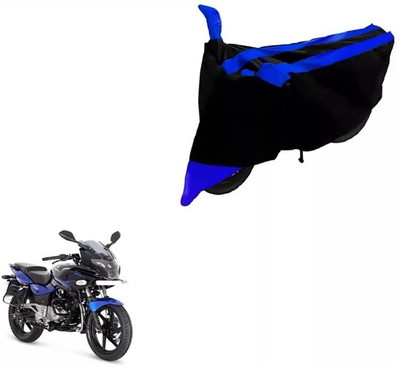 ELECTRIBLES Two Wheeler Cover for Bajaj(Pulsar 220 DTS-i, Black, Blue)