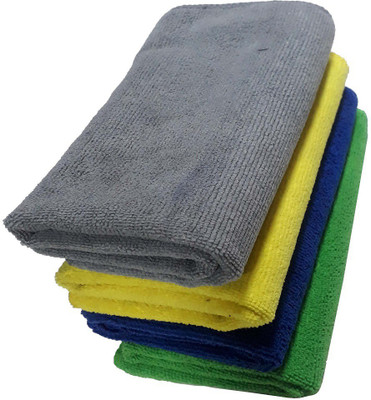 Onlinch Microfiber Vehicle Washing  Cloth(Pack Of 4, 230 GSM)