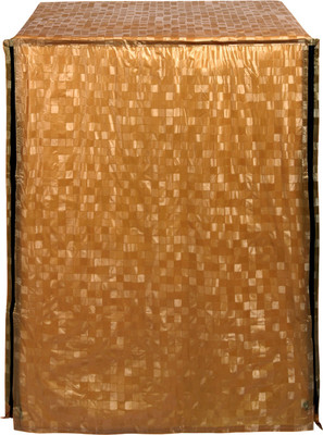 CASA FURNISHING Front Loading Washing Machine  Cover(Width: 61 cm, GOLD)
