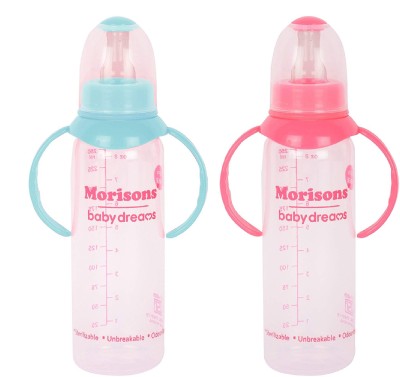Morisons Royal Feedind Bottle 250 Ml pack of 2 with Handle - 250 ml(Multicolor)