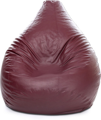 STYLE HOMEZ XXXL Classic Teardrop Bean Bag  With Bean Filling(Maroon)