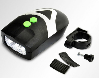 FASTPED Cool Bell with 3 LED Light Bicycle Bell(Black)