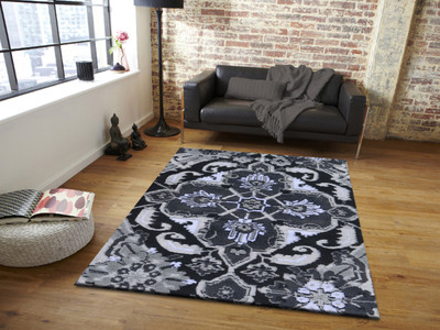 PRESTO Multicolor Polyester Carpet(4 ft,  X 6 ft, Rectangle)
