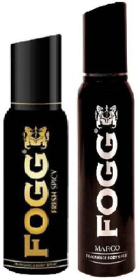FOGG Marco and Fresh Spicy Body Spray 120 ml & 120 ml Deodorant Spray  -  For Men & Women(240 ml, Pack of 2)