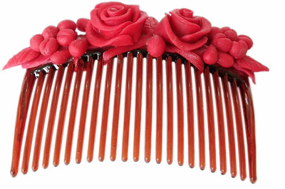 Unique Indian Crafts Comb pin for hairs with multicolours (Sku-UIC-FA-CP-209) Back Pin(Multicolor)