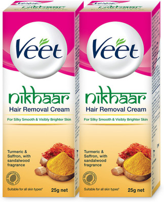 

Veet Nikhaar Hair Removal 25g pack of 2 Cream(50 g, Set of 2)
