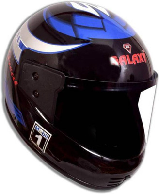 GTB FULL FACE HELMET-ISI MARK-GALAXY-BLUE HELMET KIMI Motorbike Helmet(Black)